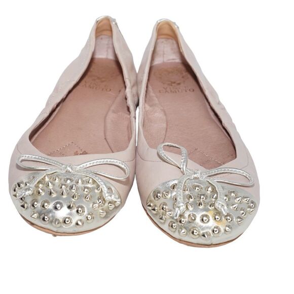 Vince Camuto Ferguson Gold Flats, Size 8.5 - Picture 2 of 8